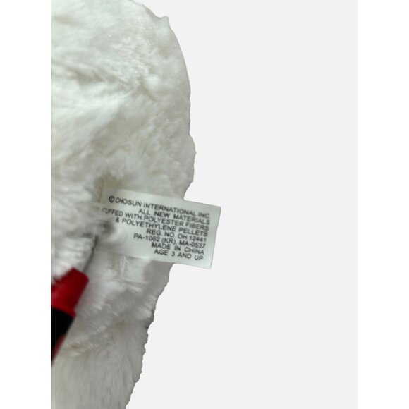 Chosun Soft Classics White Moose Plush 10" Blue Antlers Scarf Stuffed Animal - Picture 9 of 12